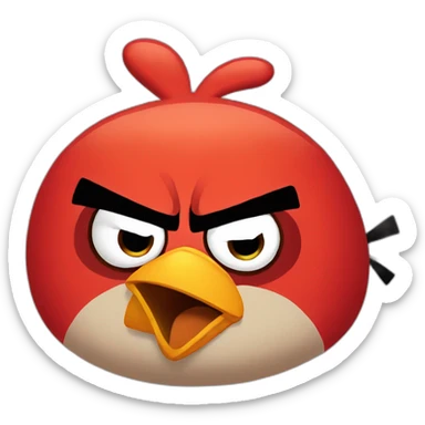 angry birds red sticker