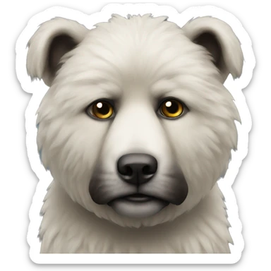 realistic animal staring at viewer sticker