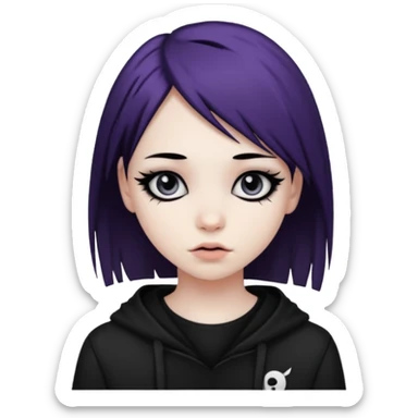 emo girl sticker