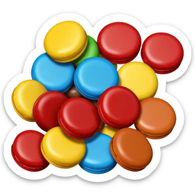 M&m chocolate sticker