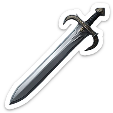 gothic claymore sword sticker