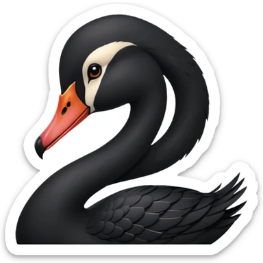 Cisne negro sticker