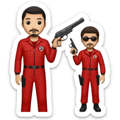 Tokyo in the la casa de papel TV show sticker