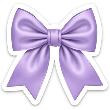 pastel lilac bow sticker