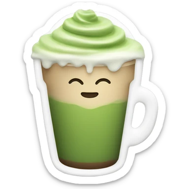 Matcha latte  sticker
