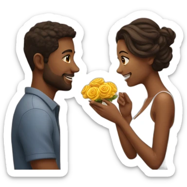 Propose with girlfriend sticker