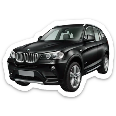black bmw x3 sticker