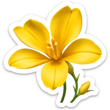 freesia flower sticker