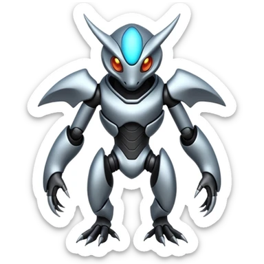 Modern Cyber Lombax-Fakémon-creature, full body sticker