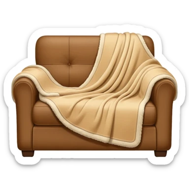 cozy blanket couch sticker