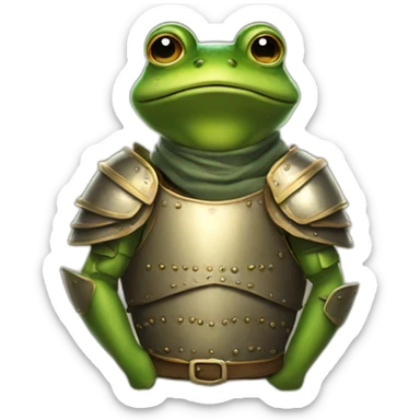 Grenouille en armure sticker