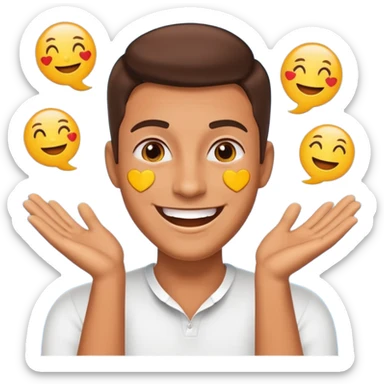 Charming, magnetic, center of attention without even trying. superstar in the spotlight
more dinamic emoji  sticker