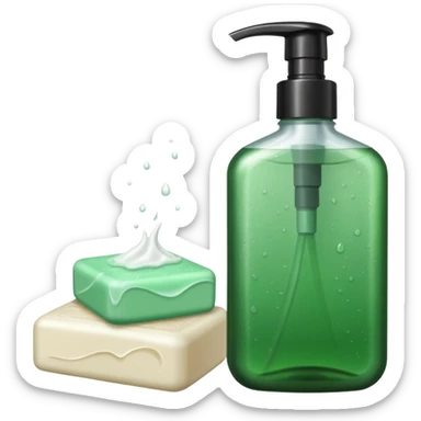 Soap and shampoo sticker