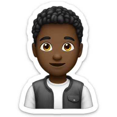 Boy-black-maigre sticker