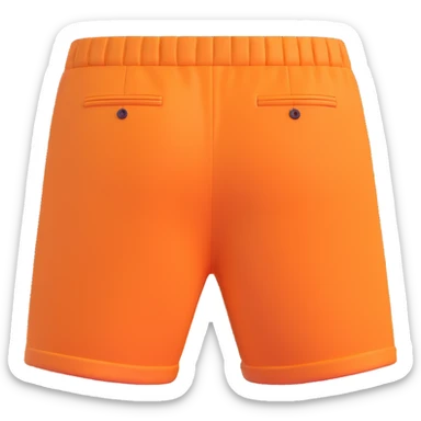 back view of a pair of shorts sticker