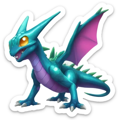 Shiny Colorful Heracross-Vikavolt-Dragon-Pokémon Full Body sticker