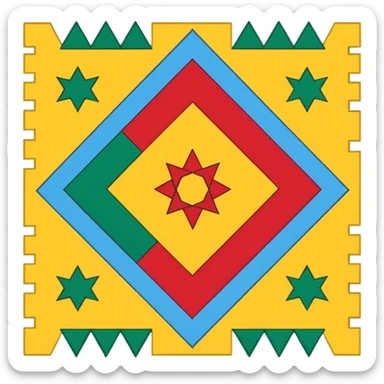 Amazigh flag sticker
