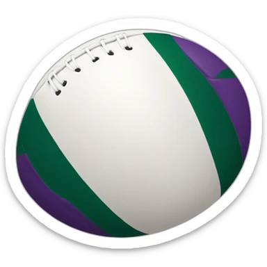 Rugby ball sticker