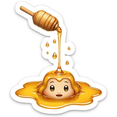 honey mukbang sticker