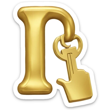 Gold goin key sticker