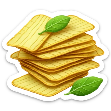 green potato chips sticker