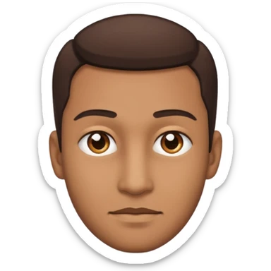 Criminal daddy with light brown skin and dark eyes sticker