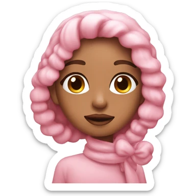 Create aesthetic holiday emojis girly pink  sticker