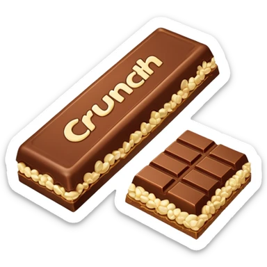 Nestle crunch bar bitten sticker