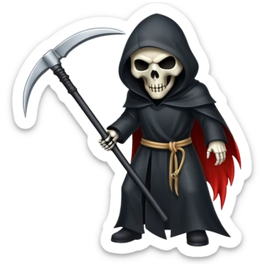 Reaper with a scythe beh sticker