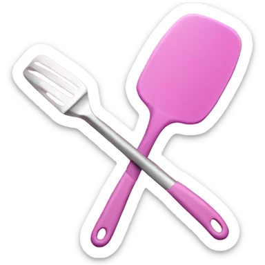 Pink spatula  sticker