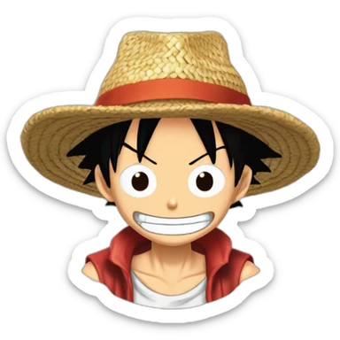 Monkey D Luffy’s straw hat  sticker
