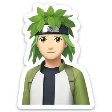 Leaf headband from Naruto anime sticker
