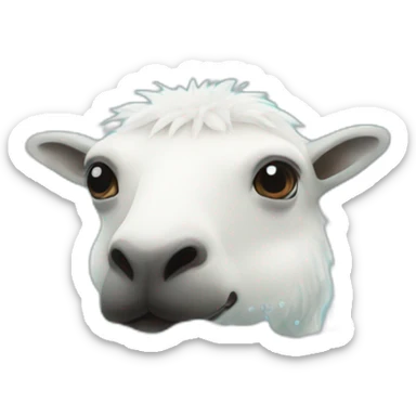 Un alpaga sous l'eau sticker