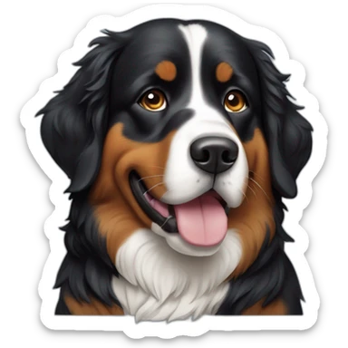 A dit bernese dog sticker