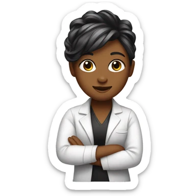 Cute hairstylist  sticker