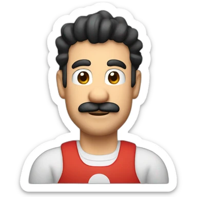 mario without mustache sticker