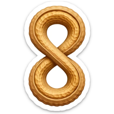 Single Peanut (Figure-eight shape) in its Shell sticker