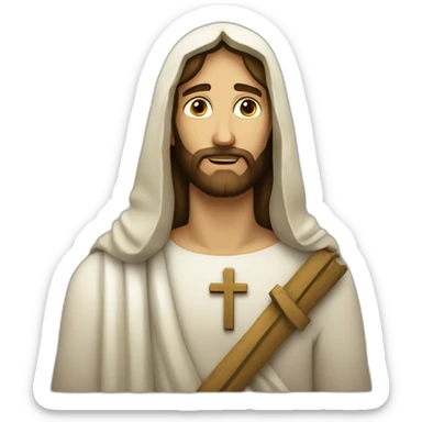 jesus with leper sticker