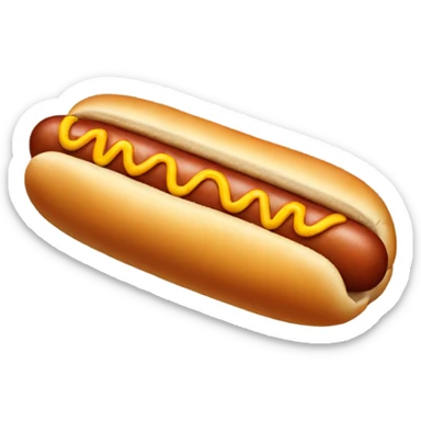 Wrinkly hotdog sticker