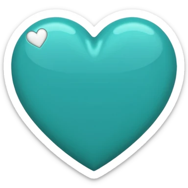 Teal heart with Canadian dollars sticker