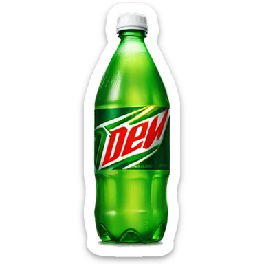 Mountain Dew bottle sticker