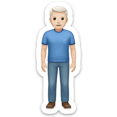 Dad full body. White sticker