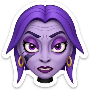 crea un emoji de Yzma de las locuras del emperador sticker
