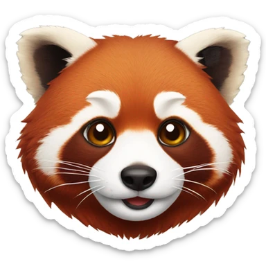 Red panda sticker