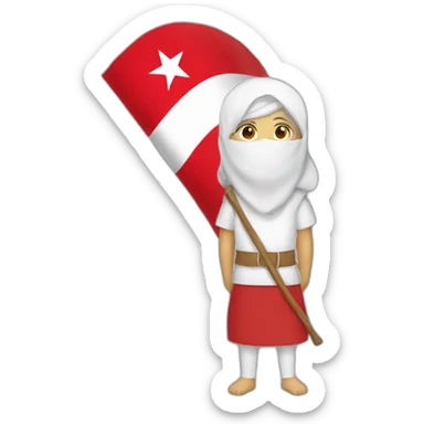 yas avec un drapeau de la tunisie sticker