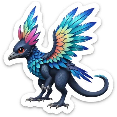  exotic Fakémon-Pokémon-Trico-Nargacuga-Vernid-creature sticker