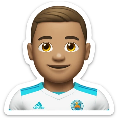 mbappé qui a un maillot de l’om sticker