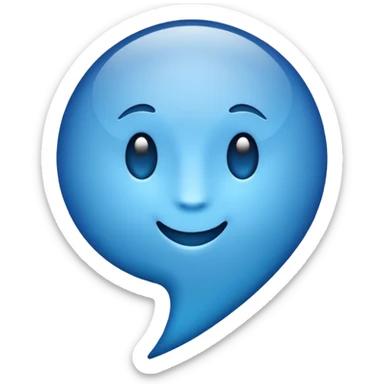 Blue tick mark sticker