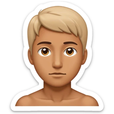 facing the side but looking to the front  sticker