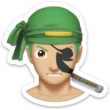Roronoa Zoro one piece sticker